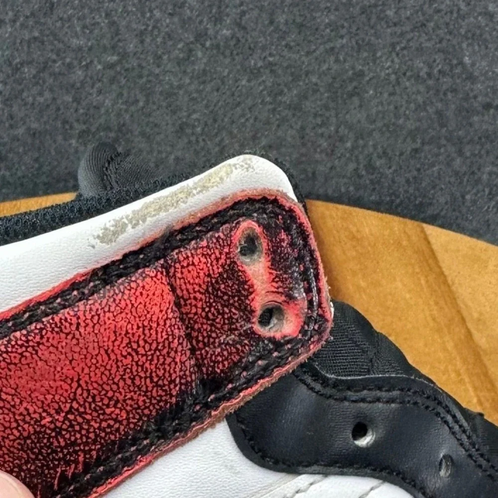Nike Air Jordan 1 Mid SE Wear Away Chicago Red Mens Size 7.5 DV9565-006